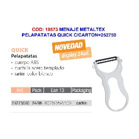 MENAJE METALTEX PELAPATATAS QUICK C-CARTON 252750001