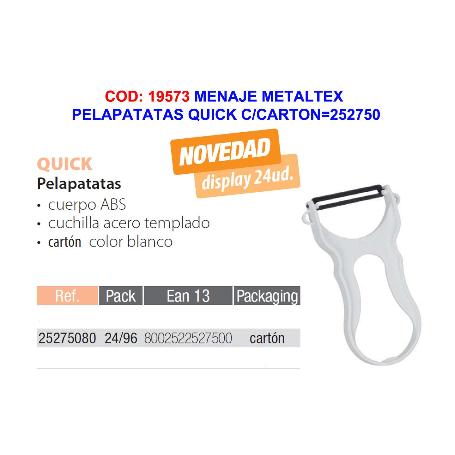 MENAJE METALTEX PELAPATATAS QUICK C-CARTON 252750001