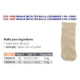 MENAJE METALTEX MALLA LEGUMBRES 9X22 CM  735001100