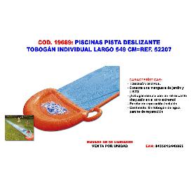 PISCINAS PISTA DESLIZANTE TOBOGAN  LARGO 488 CM 52207-52477