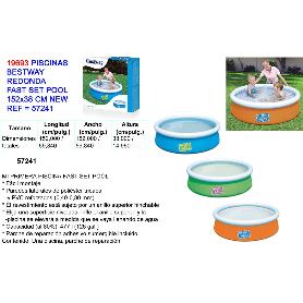 PISCINAS REDONDA INFANTIL FAST SET HINCHABLE 152X38 477 L 57241