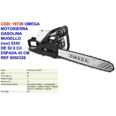 OMEGA FINS MOTOSIERRA GASOLINA MUGELLO 5045(5245) 52.0CC 8050477