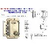FAC CERRADURA S90 P SOBREPONER DORADA IZQ. CILINDRO 50 MM 11024