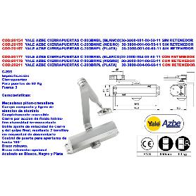 YALE AZBE CIERRAPUERTA 3500 FUERZA 2-4 BLANC S-RETEN 3500-000150