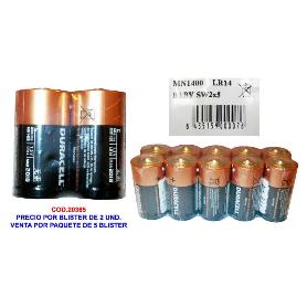 DURACEL ALCALINA 2 PILAS C-R14X2 RETRACTILADAS MN1400-LR14-SW2 (CAJA 5 UNIDADES)