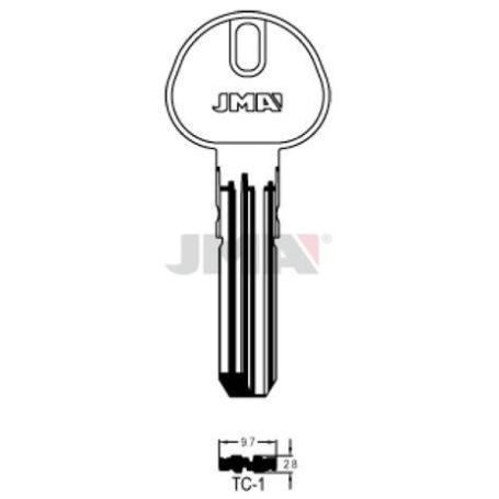 LLAVES JMA SEGURIDAD LATON MOD TC-1