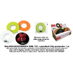 BAJA JATA  BALANZA DE COCINA ELECTRONICA 722 PILAS LITI  5 KG