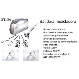 JATA FINSTOCK BATIDORA+MEZCLADORA 5 VEL. BT583 +TURBO 400W
