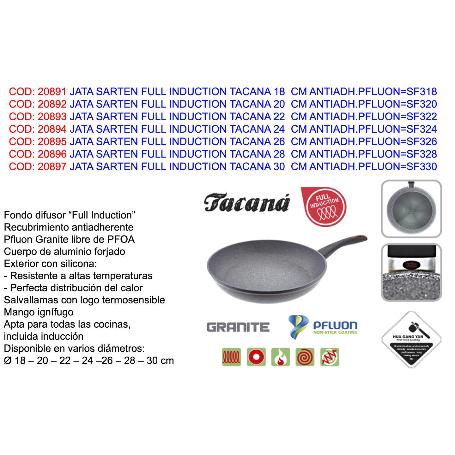 JATA FINSTOCK SARTEN INDUCTION TACANA 28CM ANTIADH NO PFOA SF328