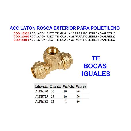 ACC.LATON R-EXT.TE IGUAL 25 PARA POLIETILENO ALRET25