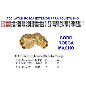 ACC.LATON R-EXT.CODO ROSCA MACHO 20-1-2 PARA POLIETI ALRECRM2012
