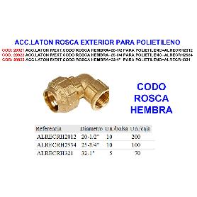 ACC.LATON R-EXT.CODO ROSCA HEMBRA 25-3-4 PARA POLIET ALRECRH2534