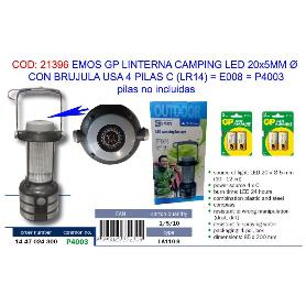 EMOS FINSTOCK GP LINTERNA CAMPING P4003 LED 20X5MM+BRUJULA