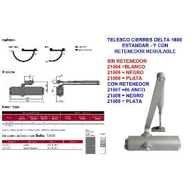 TELESCO CIERRES DELTA 1800 ESTANDAR-BLANCO AS1859S.BL