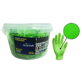 Guante sifer nitrilo 9,5gr 8µ diaman-verde-caiman cubo 150u t-xl