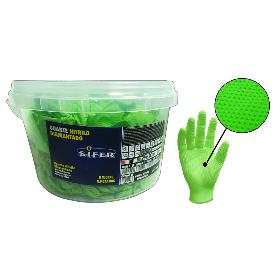 Guante sifer nitrilo 9,5gr 8µ diamant-verde-caiman cubo 150u t-m