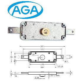 AGA CERRADURA PUERTA PERSIANA ENROLLABLE Y BASCULANTE  182