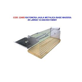 SWISSINNO RATONERA JAULA METAL BASE MADERA 29X12 CM 1 585 001