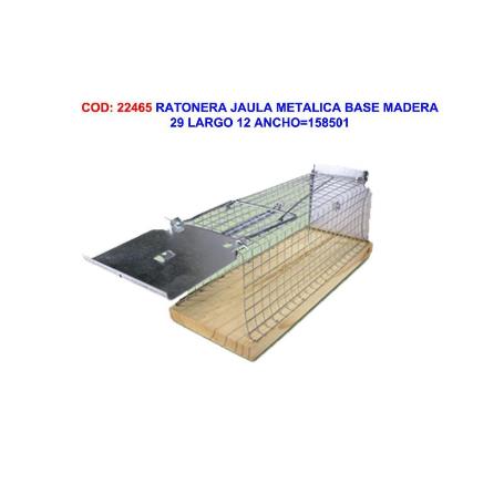 SWISSINNO RATONERA JAULA METAL BASE MADERA 29X12 CM 1 585 001