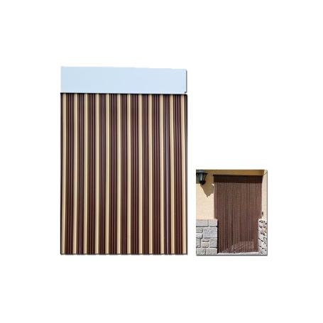 CORTINA DE PUERTA CINTA DUERO 120 X 210 MARRON-BEIG 21280D