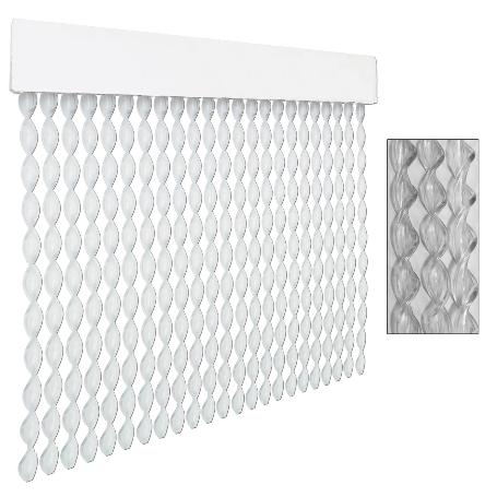CORTINA PUERTA CORDON ESPIRAL TAMBRE 90 X 210 CRISTAL 20201D