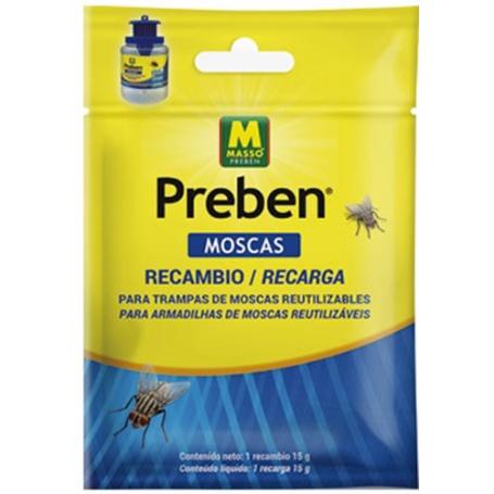 MASSO RECAMBIO PARA TRAMPA DE MOSCAS 15 GR PREBEN 231744
