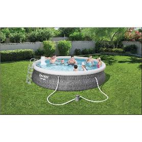 PISCINAS REDONDA FAST SET HINCHA+DEPURADORA 457X107 12362L 57372