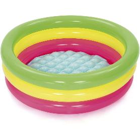 PISCINAS REDONDA INFANTIL 3 ANILLOS COLORES SUMMER 70 X 24 51128