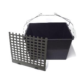 PINTOR CUBO CUBETA NEGRA 16 L 35X28 21.5 CM ALTO 2 ASAS+REJILLA