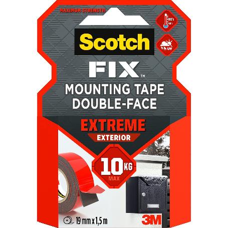 3M SCOTCH CINTA DOBLE CARA DE MONTAJE FUERTE 10 KG. 1.5MX19MM