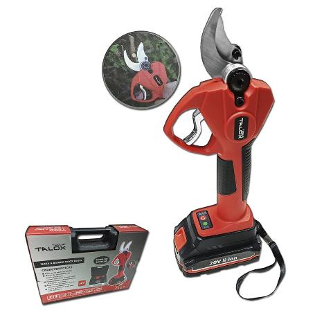 TALOX TIJERA PODA 1XBATERIA 20-V LI- 2 AH 30MM CORTE+CARGADOR