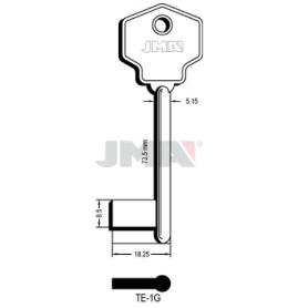 LLAVES JMA TIPO GORJA LATON MOD TE-1G