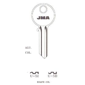 LLAVES JMA TIPO A MOD U-5D (CAJA 50 UNIDADES)