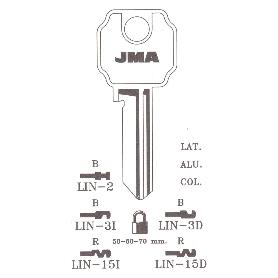 LLAVES JMA TIPO A MOD LIN- 3I (CAJA 50 UNIDADES)