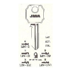 LLAVES JMA TIPO A MOD LIN- 3D (CAJA 50 UNIDADES)