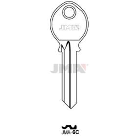 LLAVES JMA TIPO C MOD JMA-6C PARA CERRADURA GARAJE AVL 11-A (CAJA 50 UNIDADES)