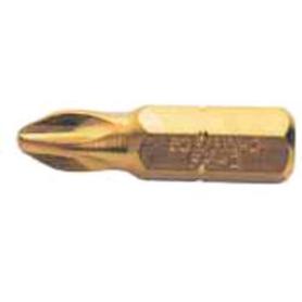 PUNTA DE TORSIÓN TIN 1/4&QUOT; PARA TORNILLOS PHILLIPS PH1 DE 25&NBSP;MM (10 PIEZAS/CAJA DE PLÁSTICO)