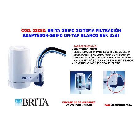 BRITA GRIFO SISTEMA FILTRACION ADAPTADOR-GRIFO ON-TAP BLANC 2291