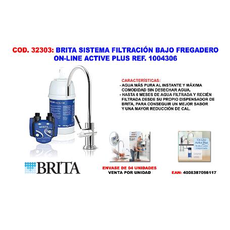 BRITA SISTEMA FILTRAC.BAJO FREGADERO ON-LINE ACTIVE PLUS 1004306