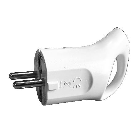 ELECTRICIDAD CLAVIJA MACHO SCHUKO 16A BLANCA 44505