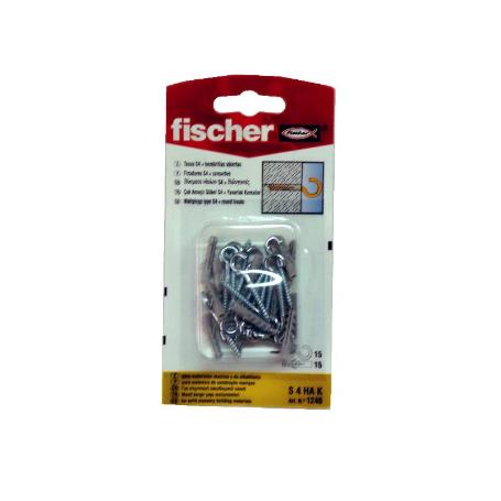 FISCHER FINSTOCK BLISTER HAK TACOS S 4 HAK   14897 (CAJA 10 UNIDADES)