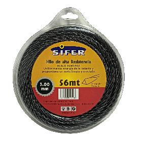 SIFER HILO DESBROZADORA NEGRO BLACK SAMURAI TRENZAD 3.00MM X 56M
