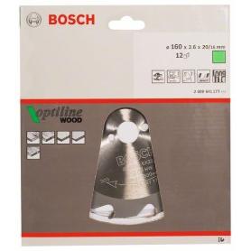 HOJA DE SIERRA CIRCULAR PRO WOOD, 160 X 2,6 X 20 MM, T12