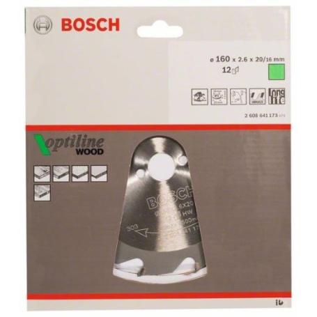 HOJA DE SIERRA CIRCULAR PRO WOOD, 160 X 2,6 X 20 MM, T12