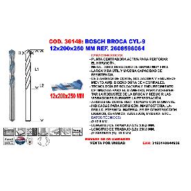 BROCA EXPERT CYL-9 MULTICONSTRUCTION DE 12 X 200 X 250&NBSP;MM