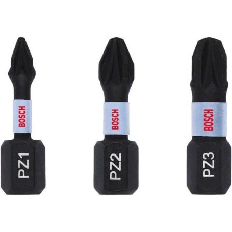 PUNTA PRO PZ IMPACT, PZ1 X 25, PZ2 X 25, PZ3 X 25&NBSP;MM, 3 UDS.
