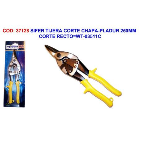 SIFER TIJERA CORTE CHAPA-PLADUR 250MM CORTE RECTO WT-03511C