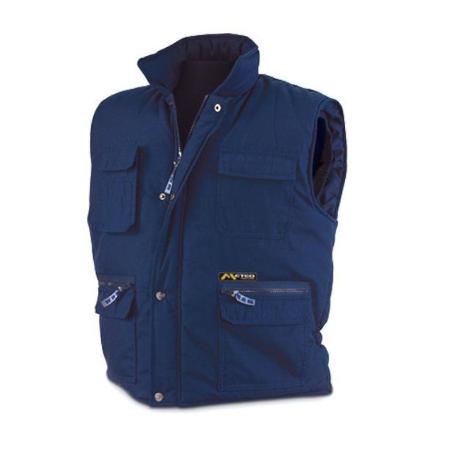 ROPA FINSTOCK ABRIGO CHALECO AZUL MULTIBOLSILLO XXL 288VMA POLIE
