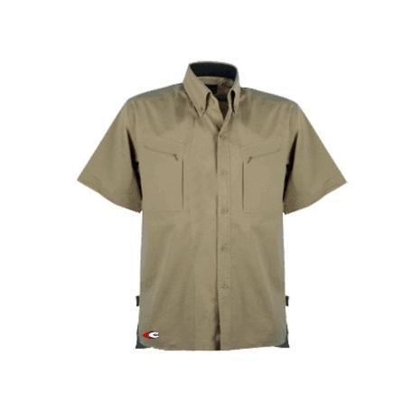 ROPA FINSTOCK CAMISA HAWAII BEIG M-CORTA T-  L V084