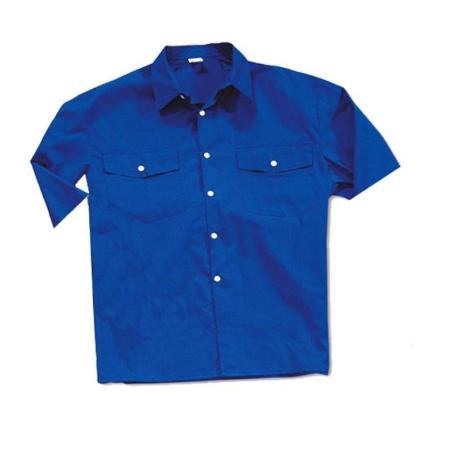 ROPA FINSTOCK CAMISA TERGAL AZUL M-CORTA T 39-40  388